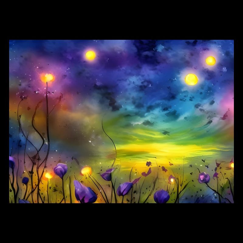Fleurs de nuit étoilée