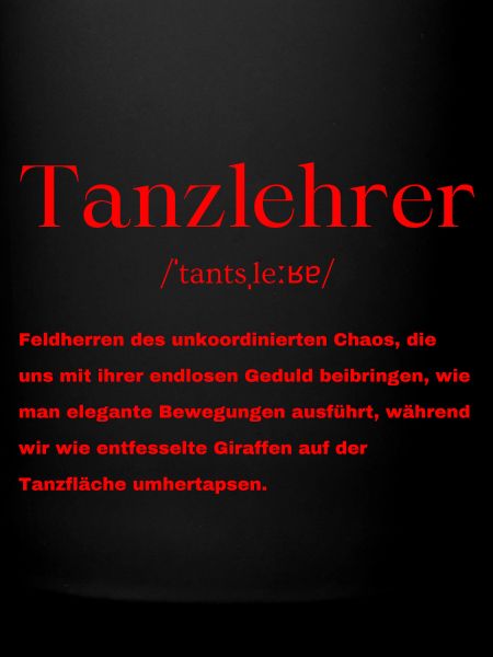 Tanzlehrer Definition
