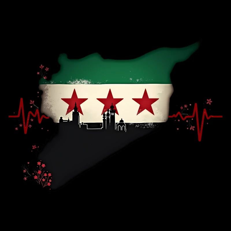 Drapeau Syrie - Centre de table