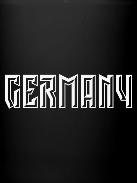 Lettrage allemand (relief / 3D / blanc)