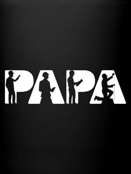 Papa Engineer Construction Silhouettes