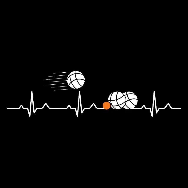Boule heartbeat Petanque Boule player