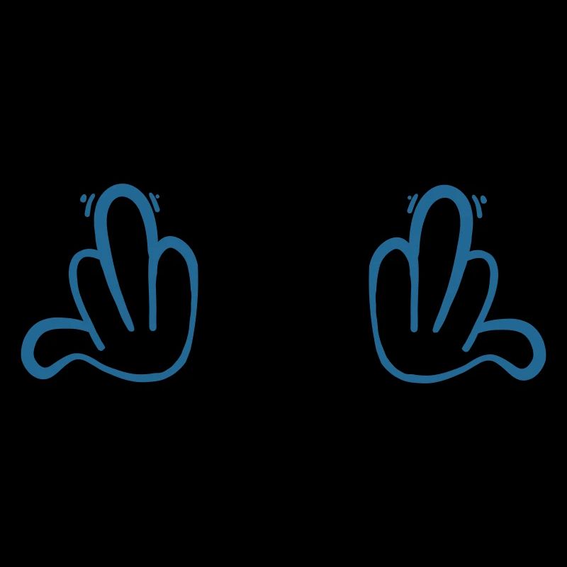 comic mittelfinger