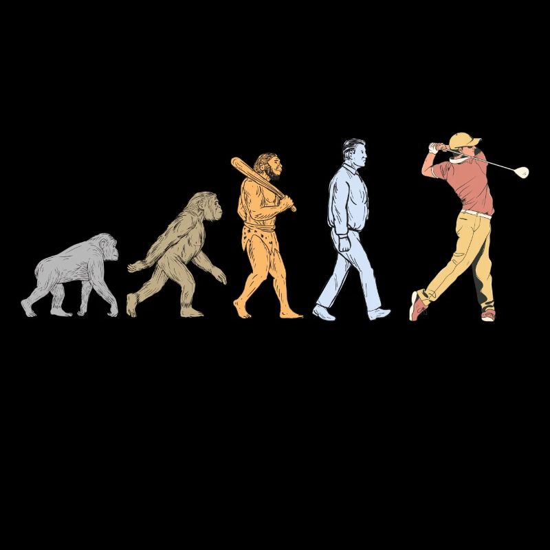 Golf Evolution Funny Design for Golf Hobby
