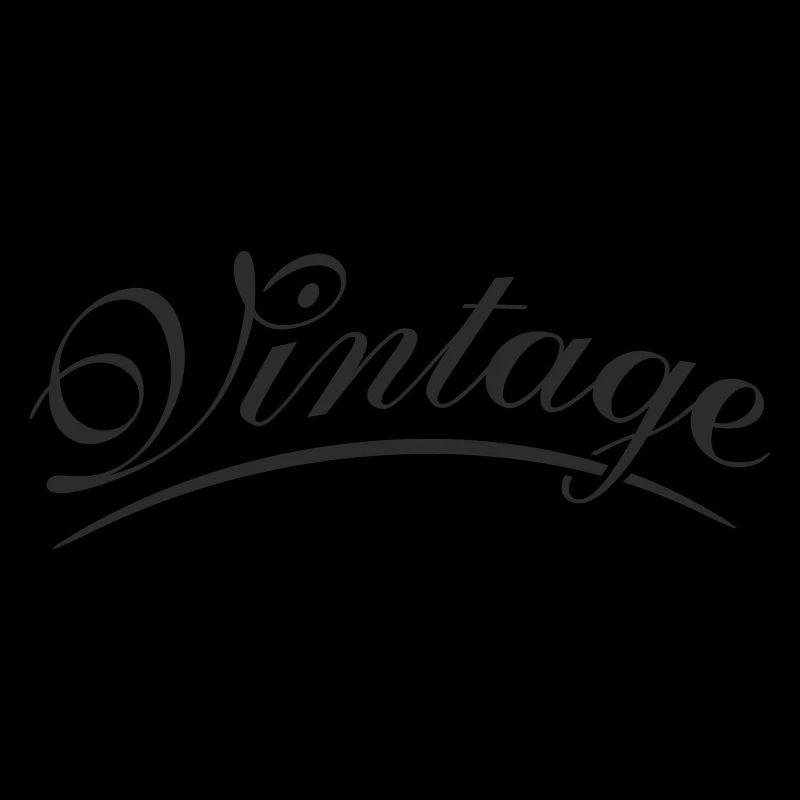Vintage lettering in cursive script