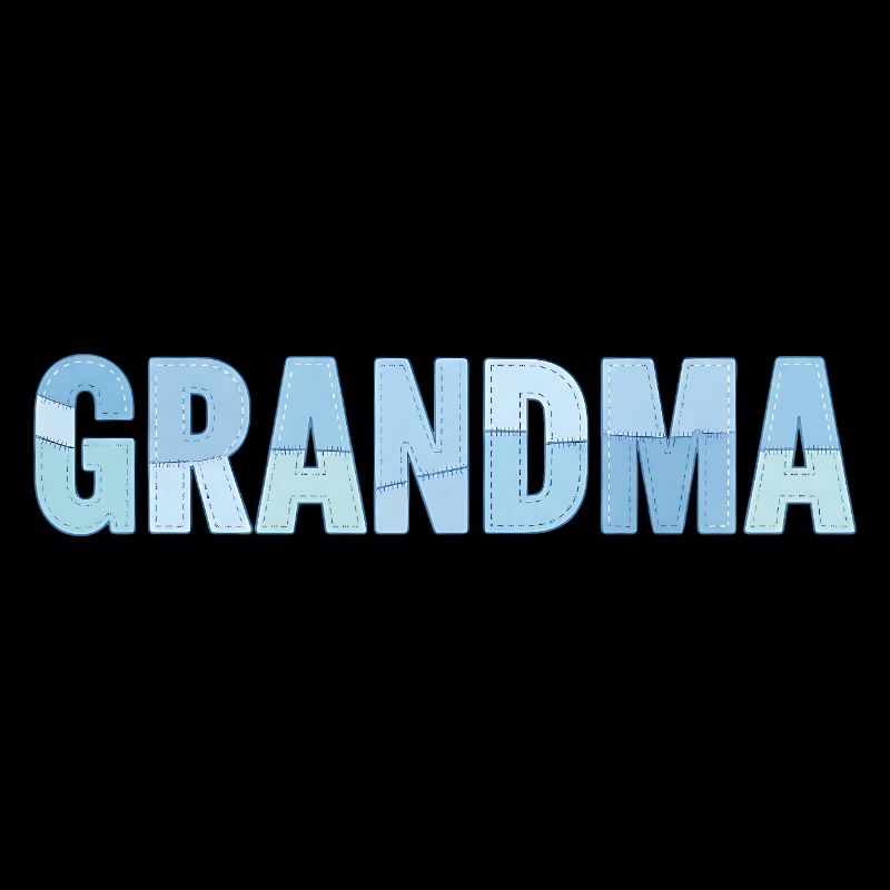 Grandma's Seams – Blue Embroidered Patchwork