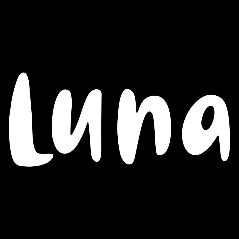Nom, police,blanc,luna