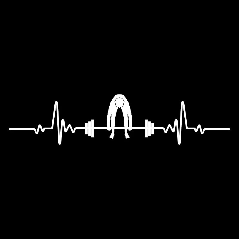 Heartbeat Bodybuilder Poids Haltères Haltères Haltères