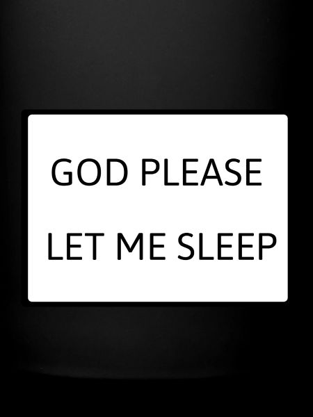 Laissez-moi dormir