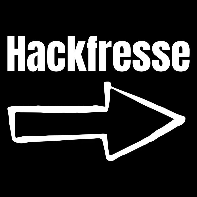 Hackfresse Pfeil Rechts