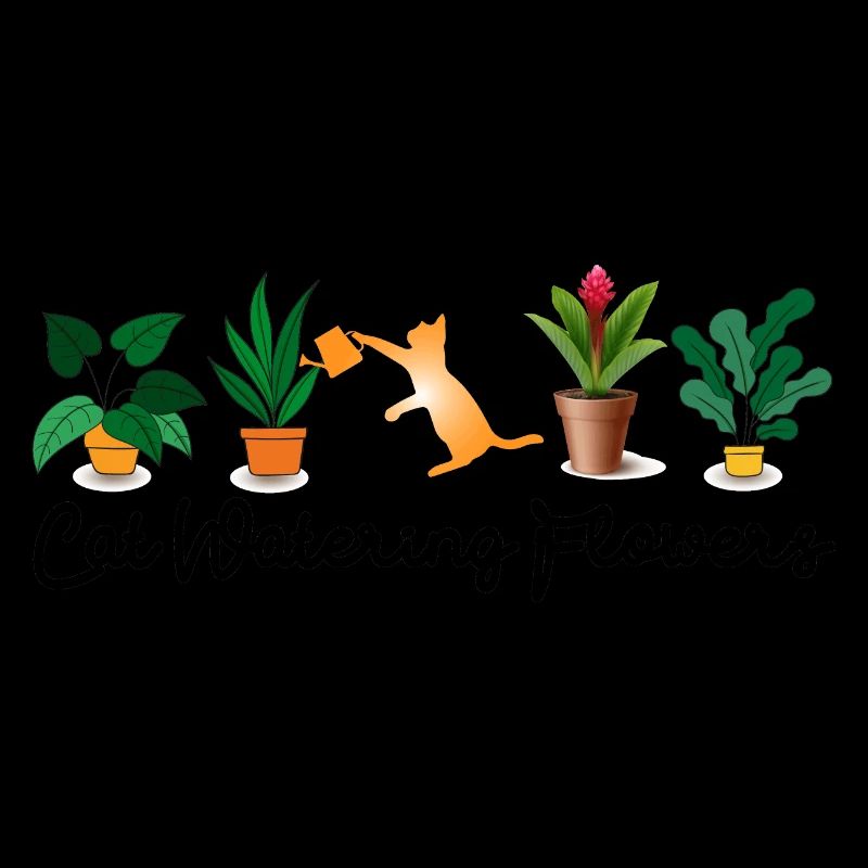 Fleurs d’arrosage de chat