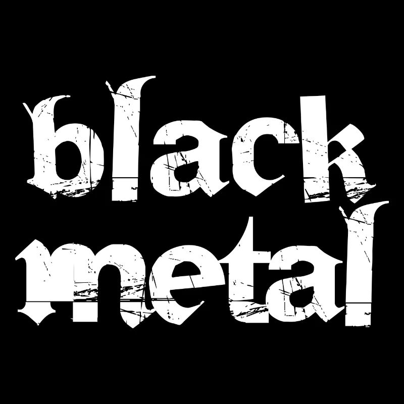 Conception de logo gothique en métal noir