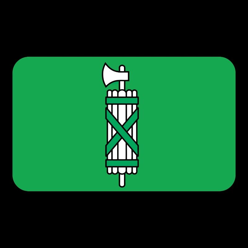 Flaggenvignette oder Logo von St. Gallen
