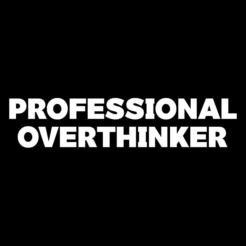 Futuristic Overthinker Typography Design