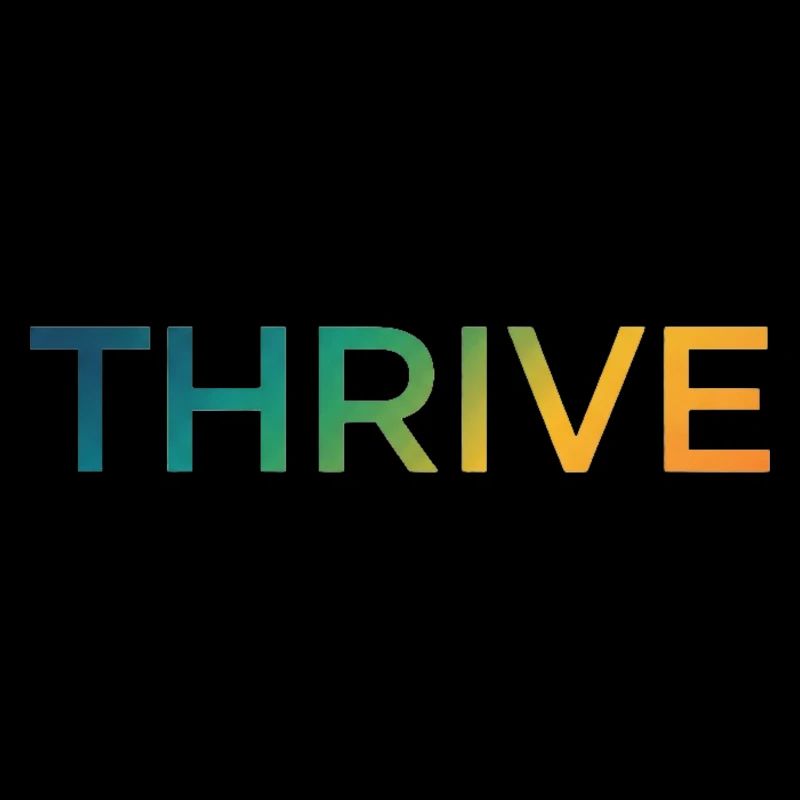 Thrive Gradient Schriftzug