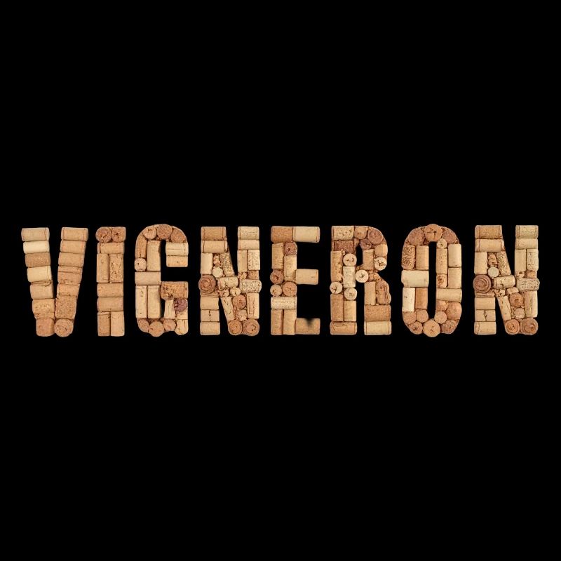 Vigneron – Typographie en bouchons de vin