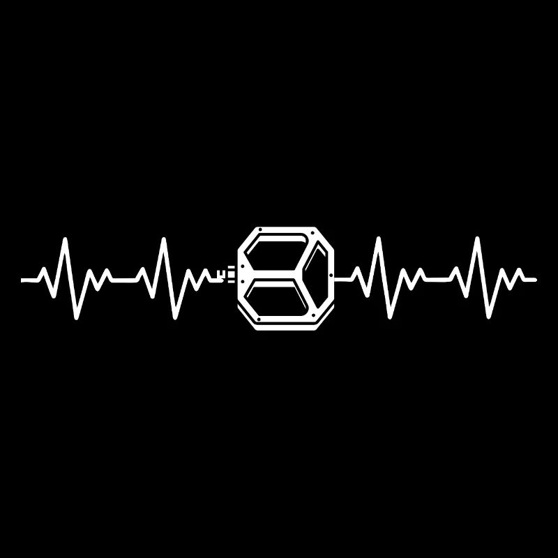 Bicycle Pedal MTB Paw ECG Heartbeat