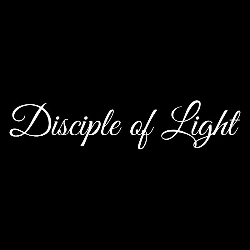 Disciple of Light - calligraphic writing logo 