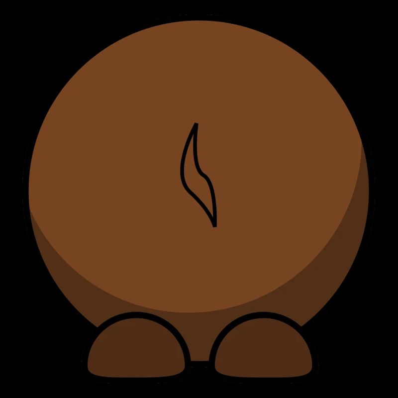 Gnu von hinten. Geschenkidee