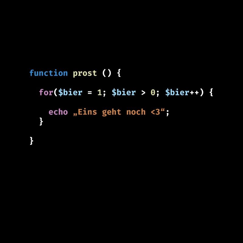 Prost Bier Nerd Code Geschenk