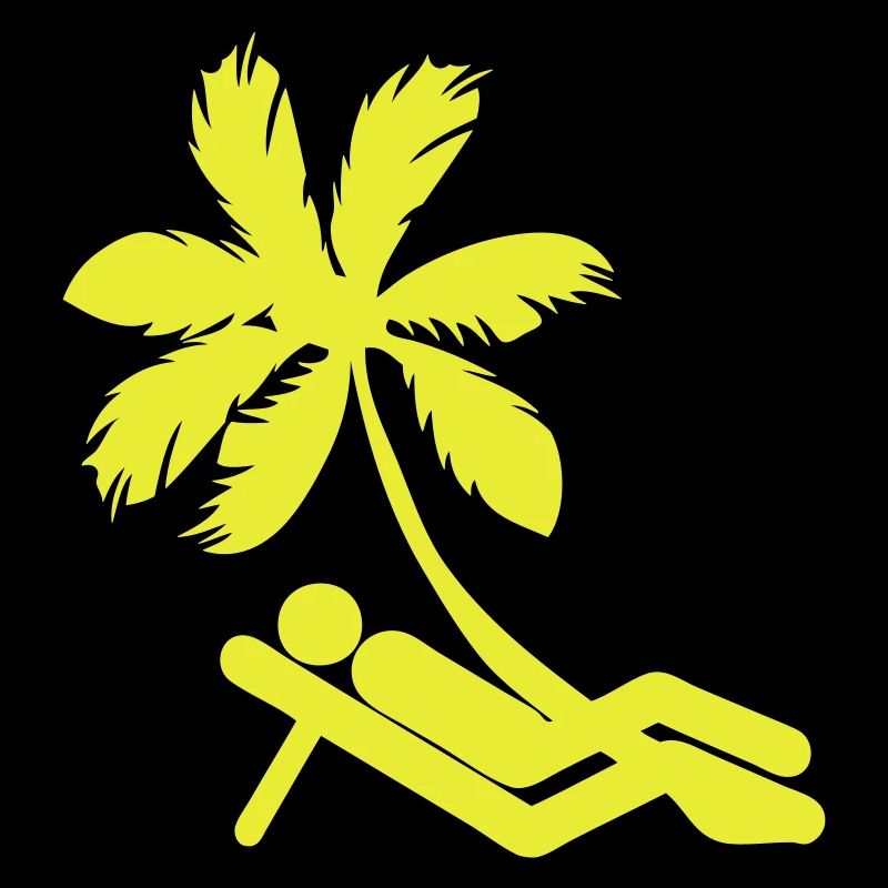 palmier bains de soleil repos tranquille