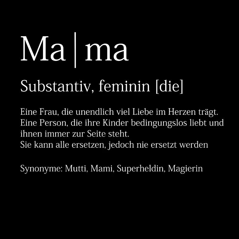 Mama Duden Definition Muttertag Geschenk