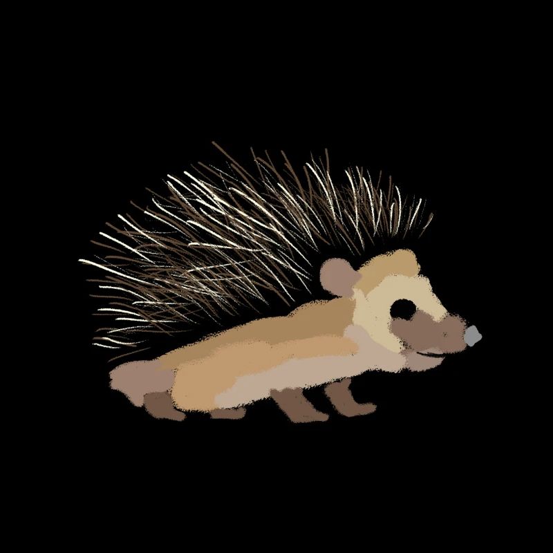 Igel gemalt