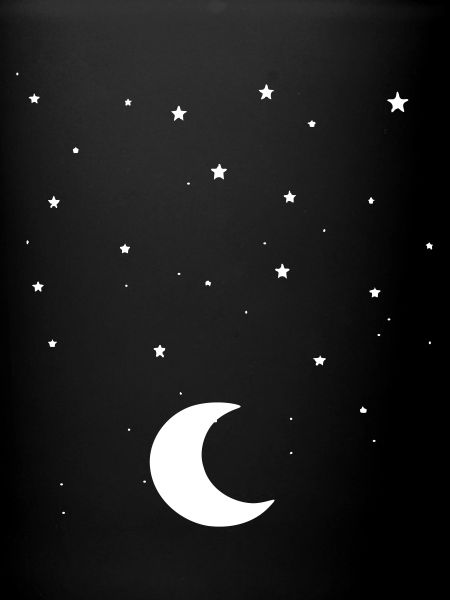 lune et étoiles