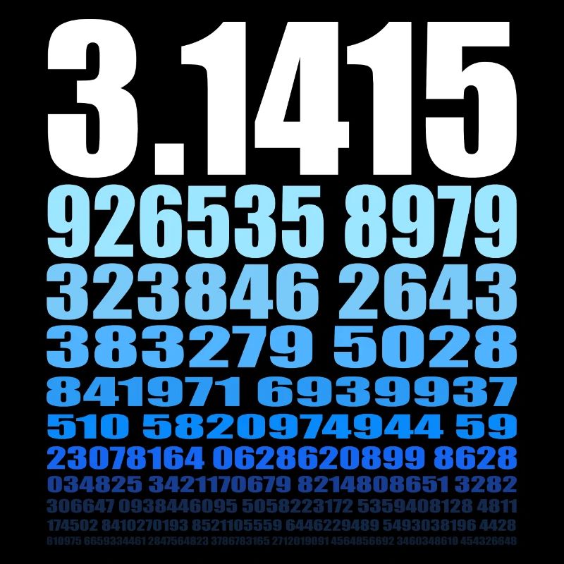 Cadeau mathématicien pi numéro math nerd