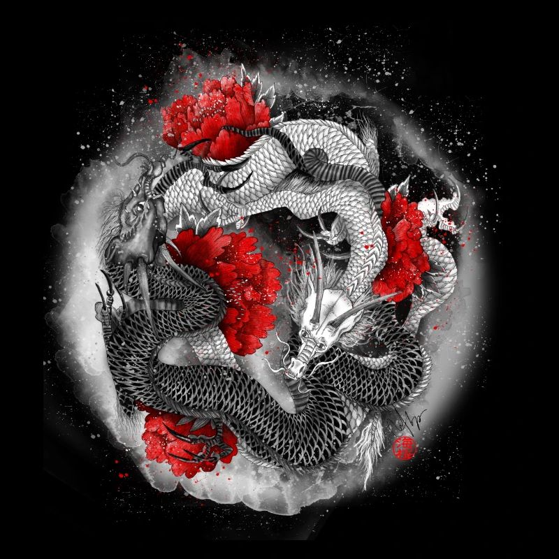 Der Drache, Ryu, ist ein mythisches Wassertier