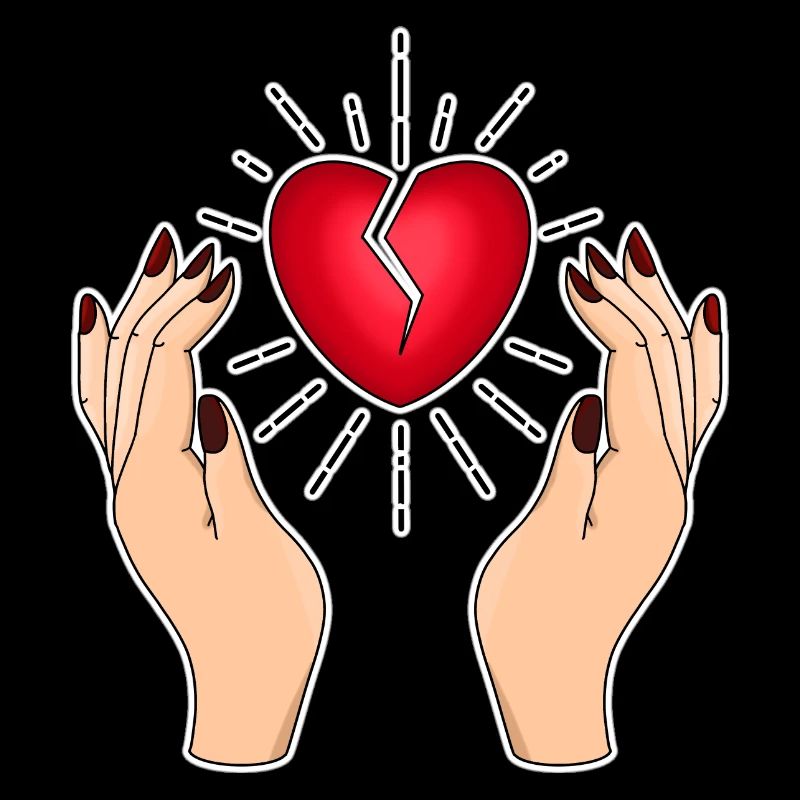 Broken Heart Tattoo Design