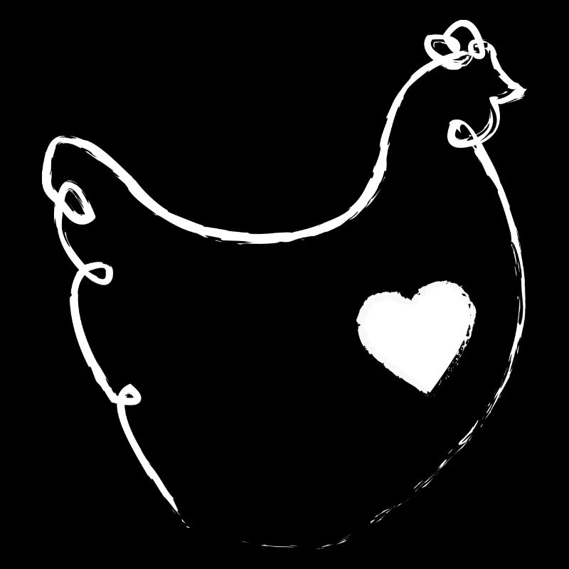 Line drawing chicken