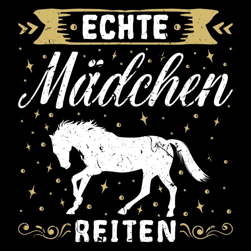 Echte Mädchen Reiten Pferde Geschenk