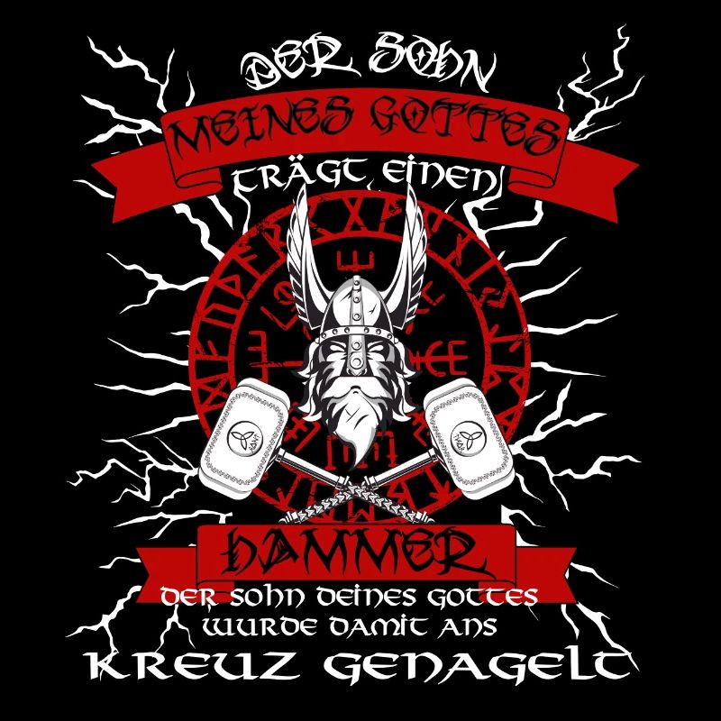 Wikinger: Mein Gott trägt einen Hammer Odin tshirt