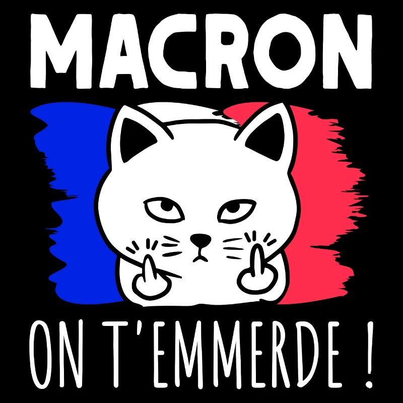 Macron On T'Emmerde ! Chat Chaton Humour