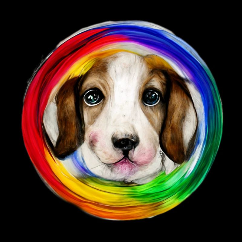Chien arc-en-ciel Basset Hound