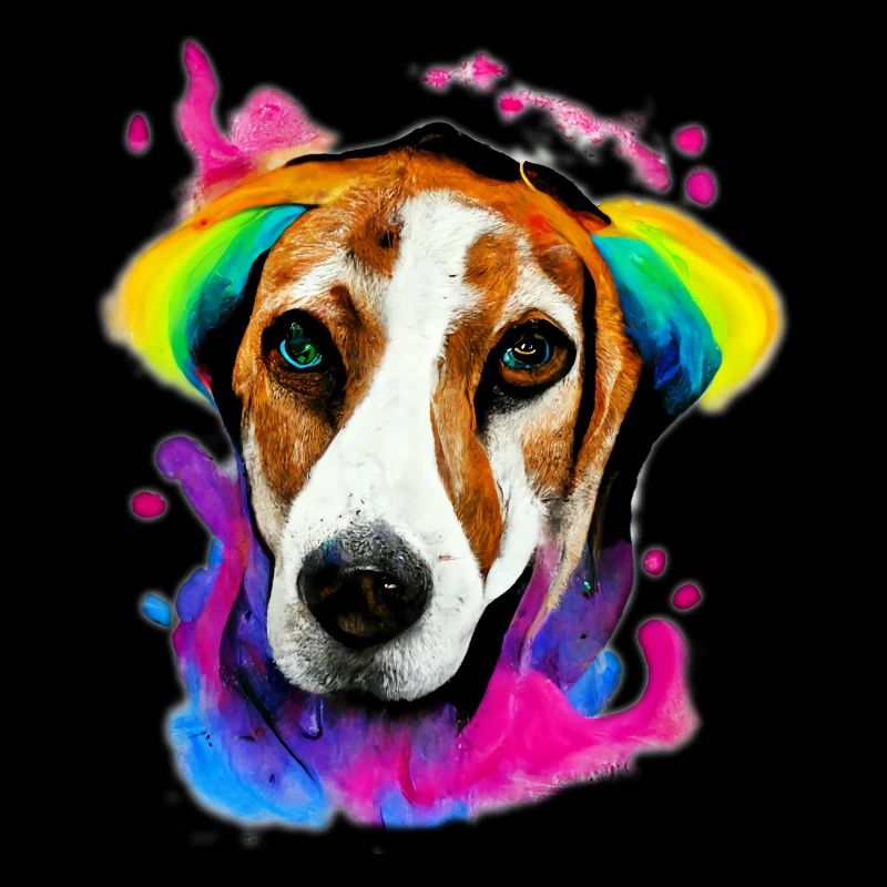American Foxhound Design in Farbe