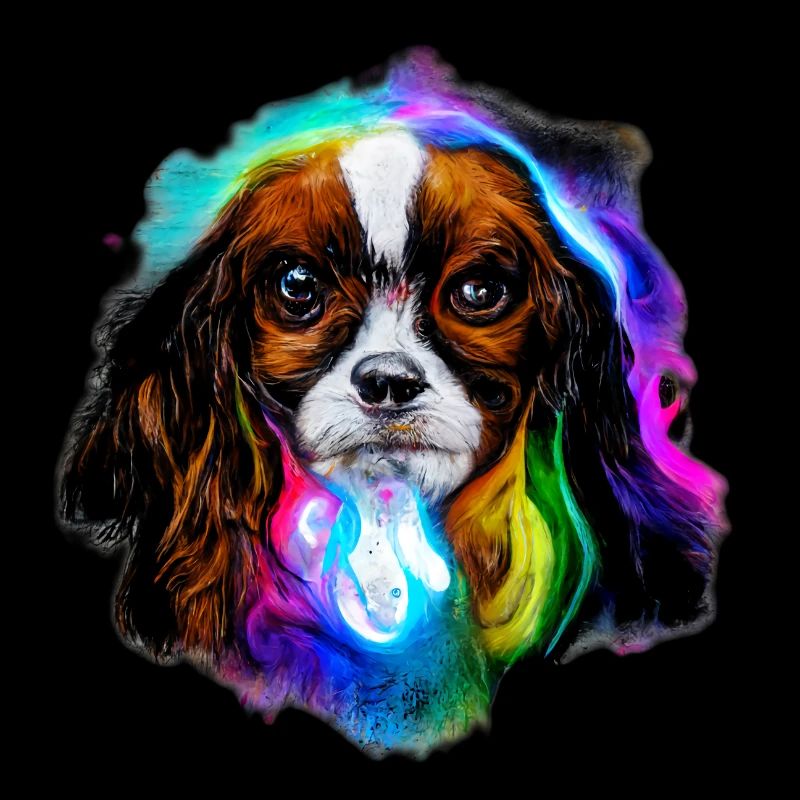Cavalier King Charles Spaniel Design in Color