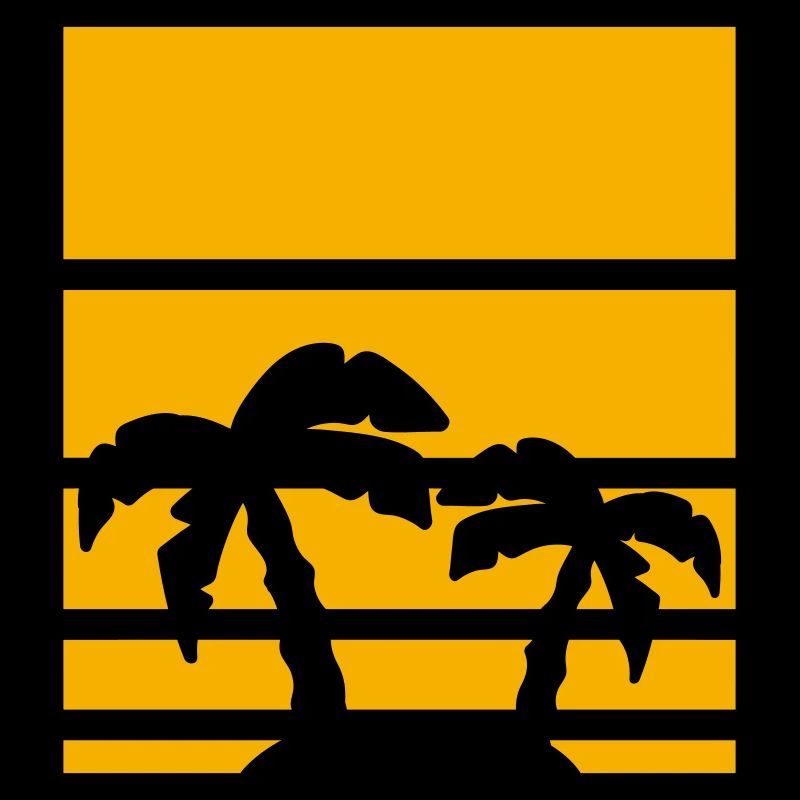 Palm Vacation Beach Pattern