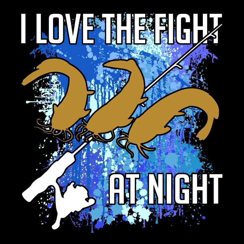 Poisson-chat Poisson-chat Pêche Silhouette de poisson-chat et taches de couleur