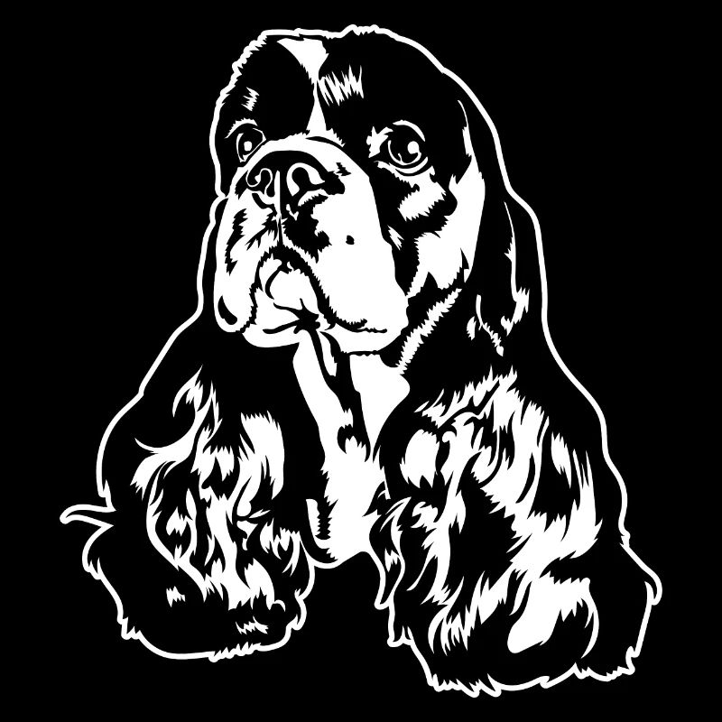 Américain COCKER SPANIEL Dog Portrait Wilsigns