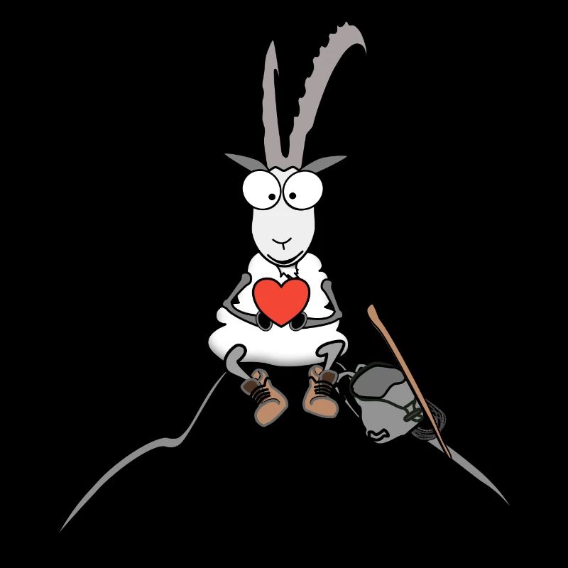 Steinbock mit Herz