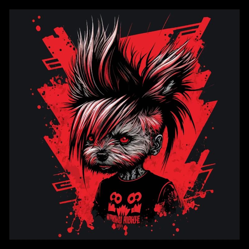 Punky Yorkshire Terrier