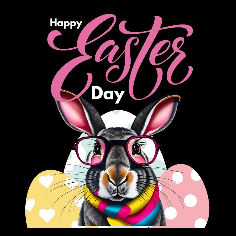 Funny rabbit lapin drôle lunettes bunny easter day