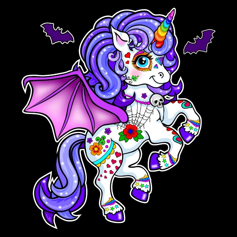 Unicorn Halloween Bat