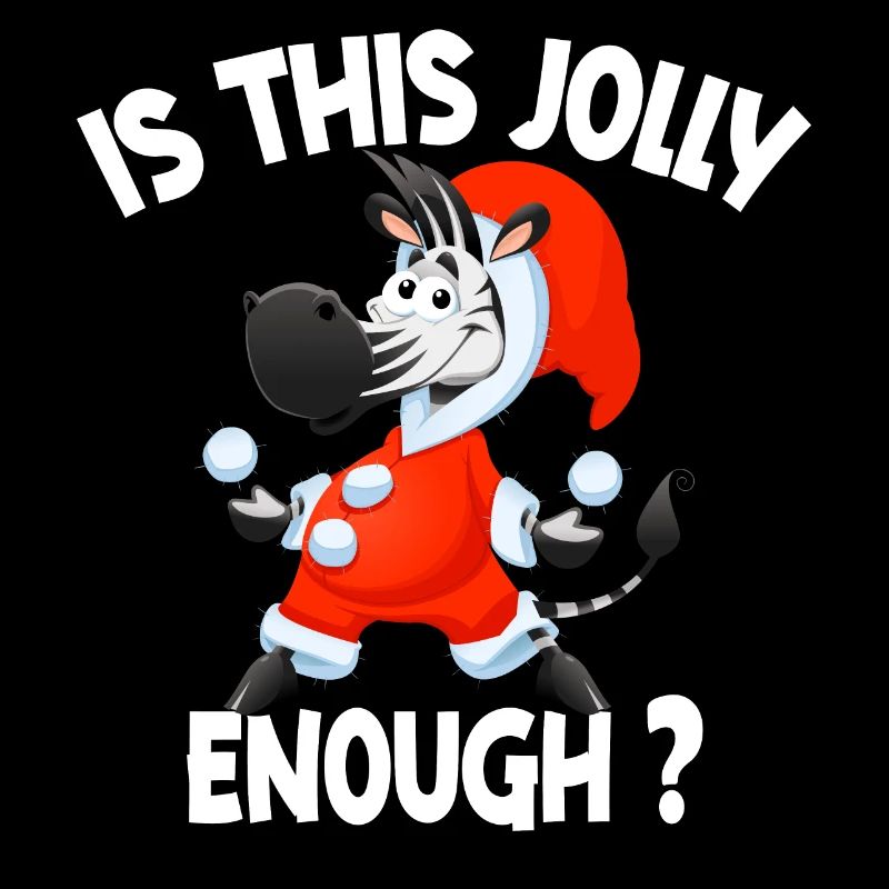 Is This Jolly Enough Funny Zebra Christmas Light