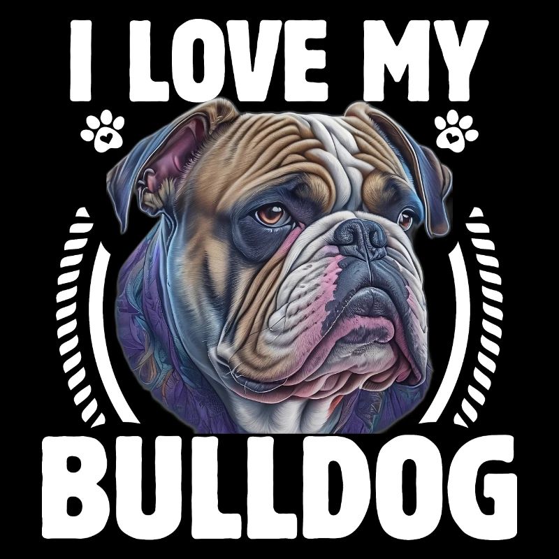 J’aime mon bouledogue anglais