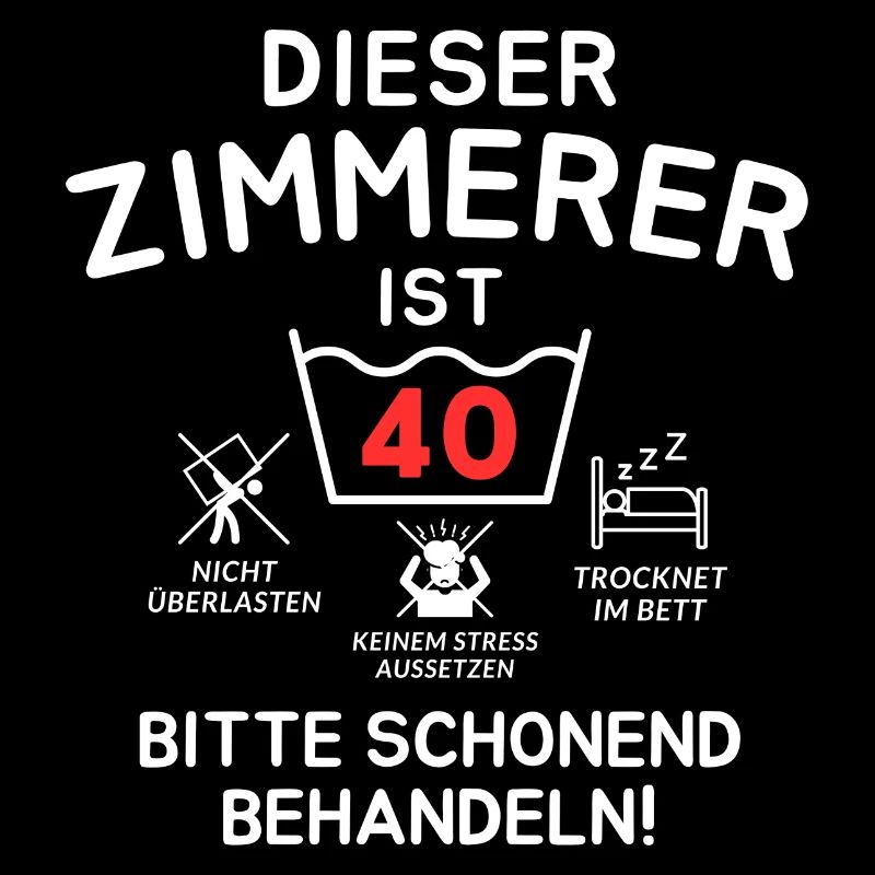 Ce menuisier a 40 ans.