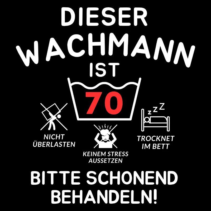 Cet agent de sécurité a 70 ans.