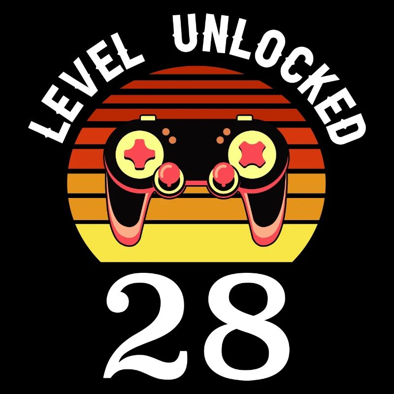 Niveau 28 débloqué 28 Anniversaire 28 ans